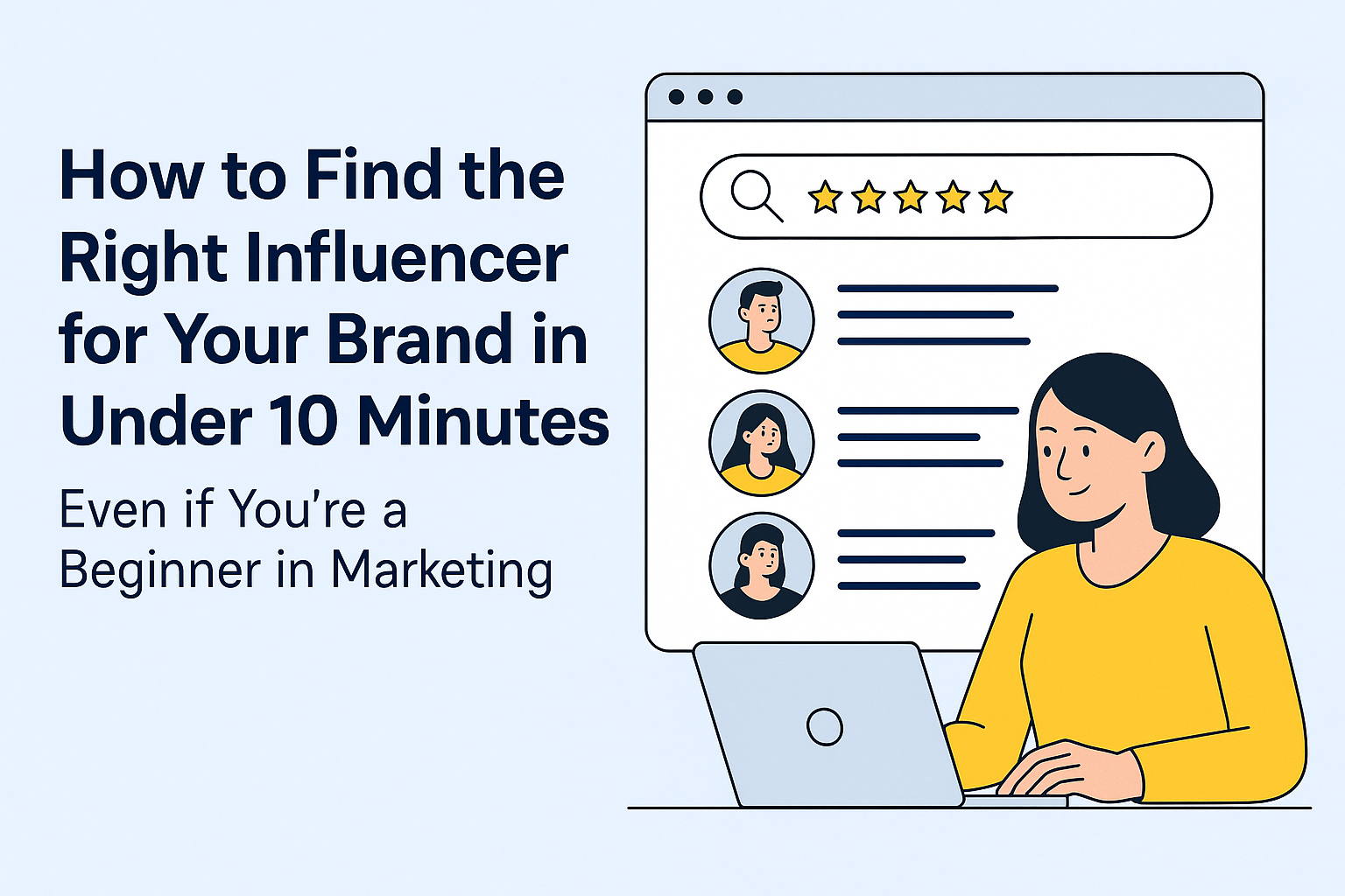Find the Perfect Influencer for Your Brand in Under 10 Minutes